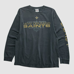 New Orleans Saints NFL 2010s Long Sleeve T-shirt - Black T-shirts