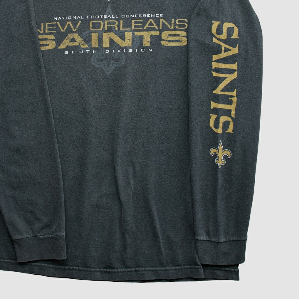New Orleans Saints NFL 2010s Long Sleeve T-shirt - Black T-shirts