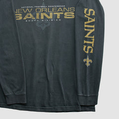 New Orleans Saints NFL 2010s Long Sleeve T-shirt - Black T-shirts