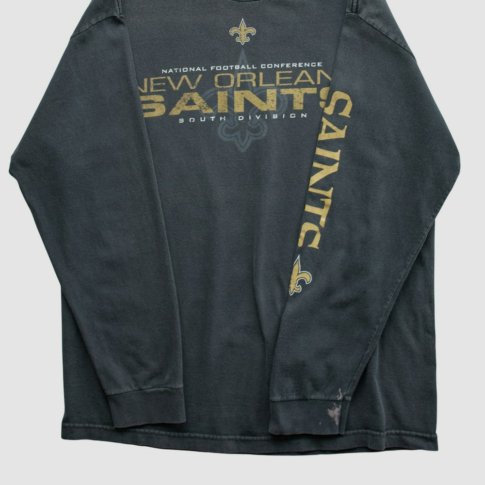 New Orleans Saints NFL 2010s Long Sleeve T-shirt - Black T-shirts