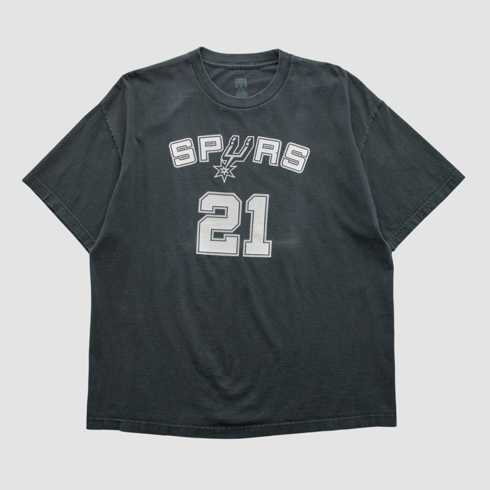 San Antonio Spurs NBA 2000s T-shirt Black Vintage - Vintage