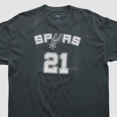 San Antonio Spurs NBA 2000s T-shirt Black Vintage - Vintage