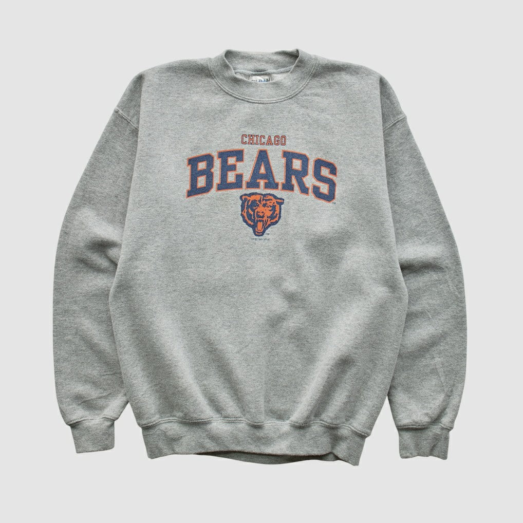 Chicago Bears Gildan 1999 Pullover Sweatshirt - Heather Gray Pullover