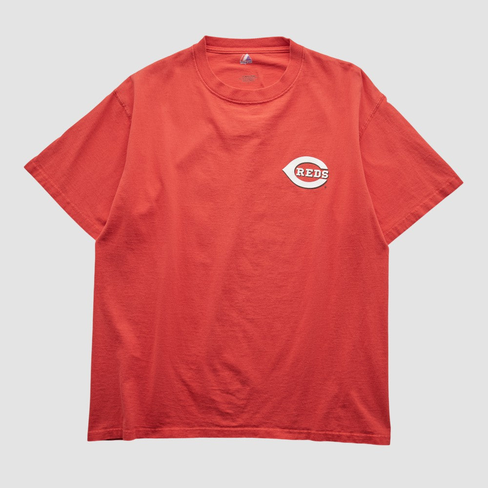 Cincinnati Reds Majestic 2000s T-shirt - Red - Vintage T-shirts