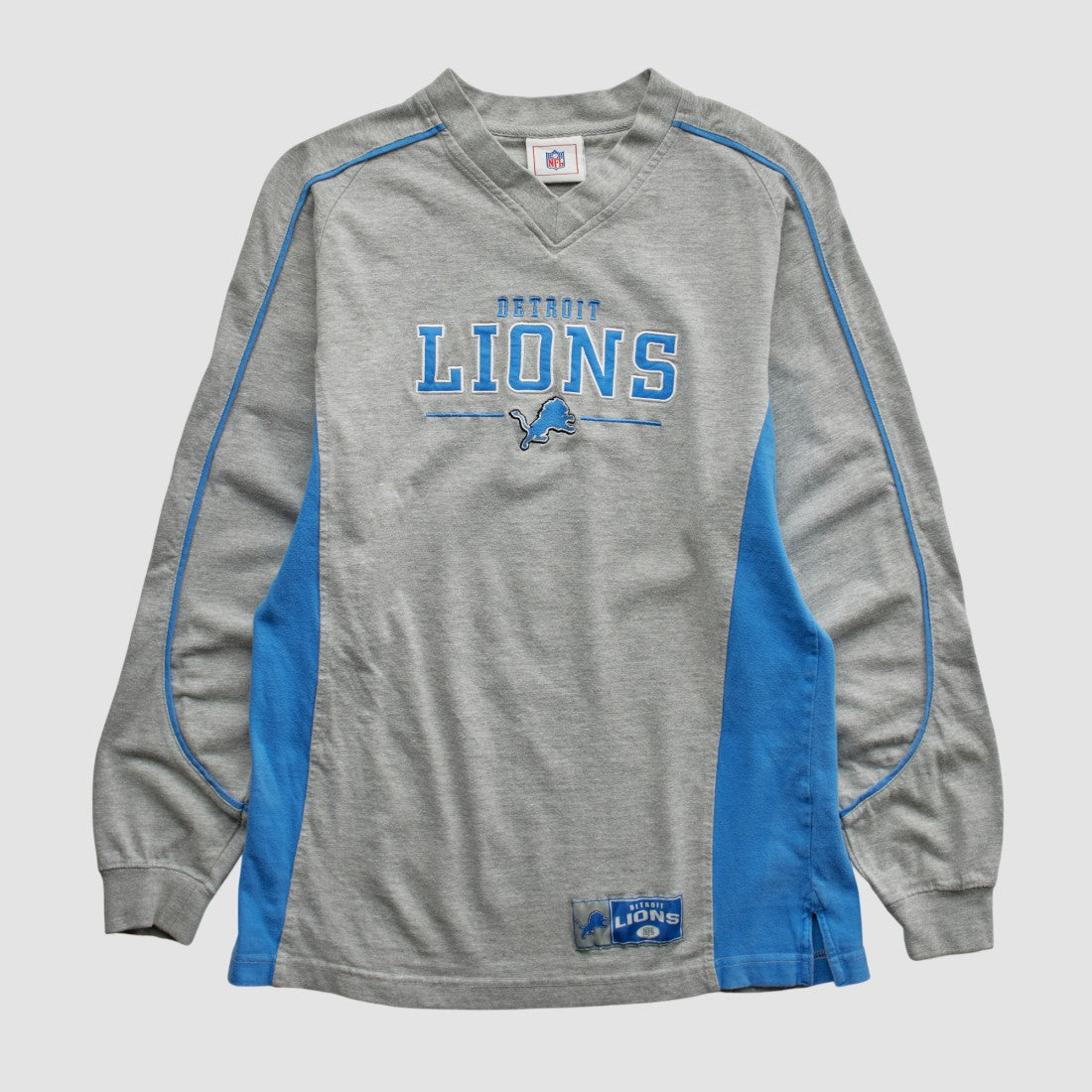 Detroit Lions NFL 2000s Long Sleeve T-shirt - Heather Gray T-shirts