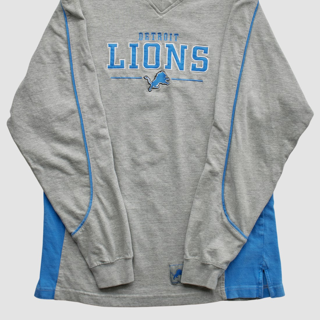 Detroit Lions NFL 2000s Long Sleeve T-shirt - Heather Gray T-shirts