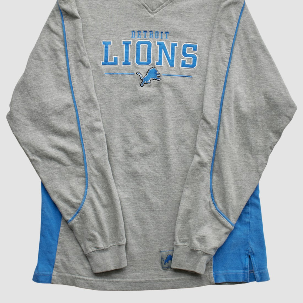 Detroit Lions NFL 2000s Long Sleeve T-shirt - Heather Gray T-shirts