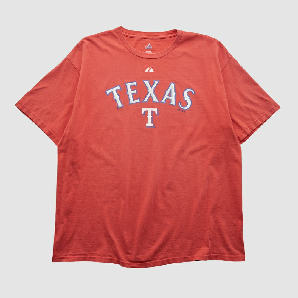 Texas Rangers Majestic 2000s T-shirt - Red - 2XVintage T-shirts