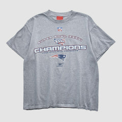 New England Patriots Reebok 2002 T-shirt - Heather Gray T-shirts