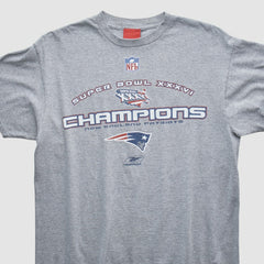 New England Patriots Reebok 2002 T-shirt - Heather Gray T-shirts