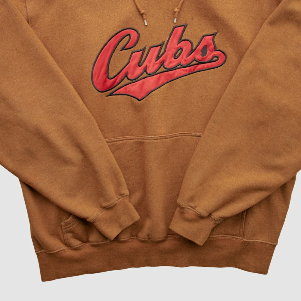 Chicago Cubs Nike 2000s Hooded Pullover Sweatshirt - Clay - Vintage Pullover