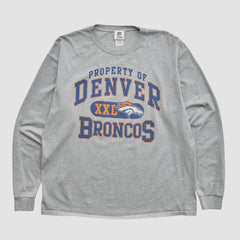 Denver Broncos NFL 2010s Long Sleeve T-shirt - Heather Gray T-shirts