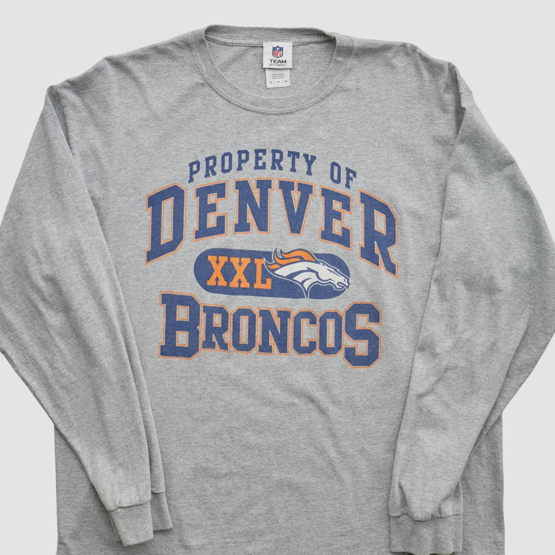 Denver Broncos NFL 2010s Long Sleeve T-shirt - Heather Gray T-shirts