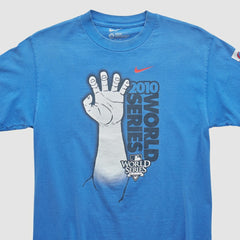 World Series Nike 2010 T-shirt - Blue - Vintage T-shirts