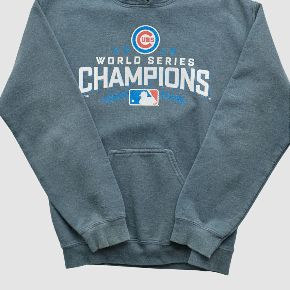 World Series Champions 2016 Hooded Pullover Sweatshirt - Dark Heather Gray - XVintage Pullover