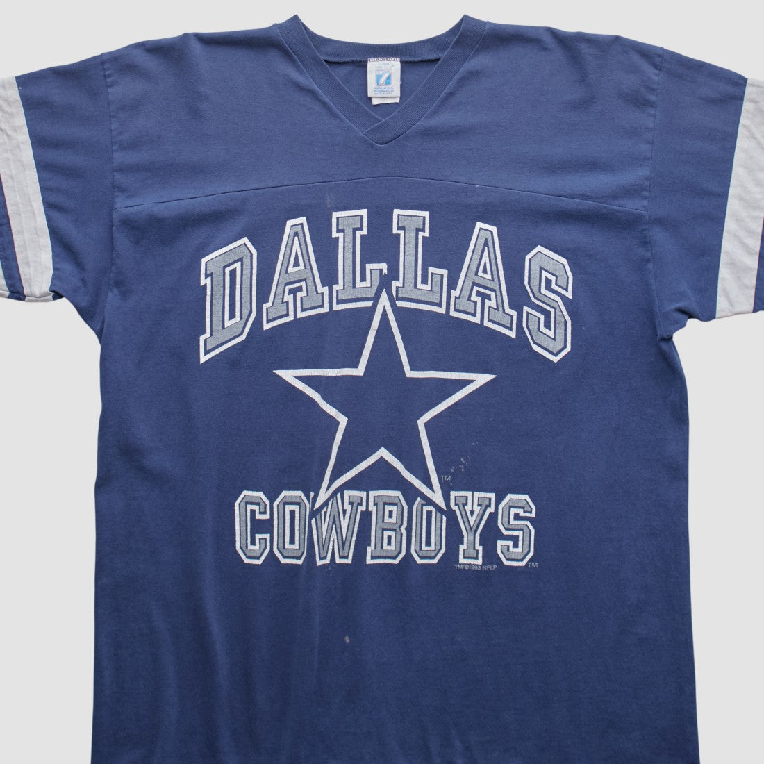 Dallas Cowboys Logo 7 90s T-shirt - Navy T-shirts