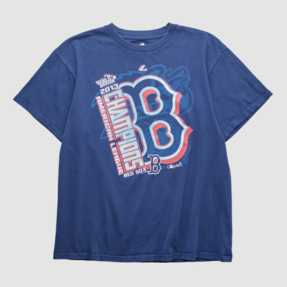 Boston Red Sox Majestic 2013 T-shirt - Navy - Vintage T-shirts