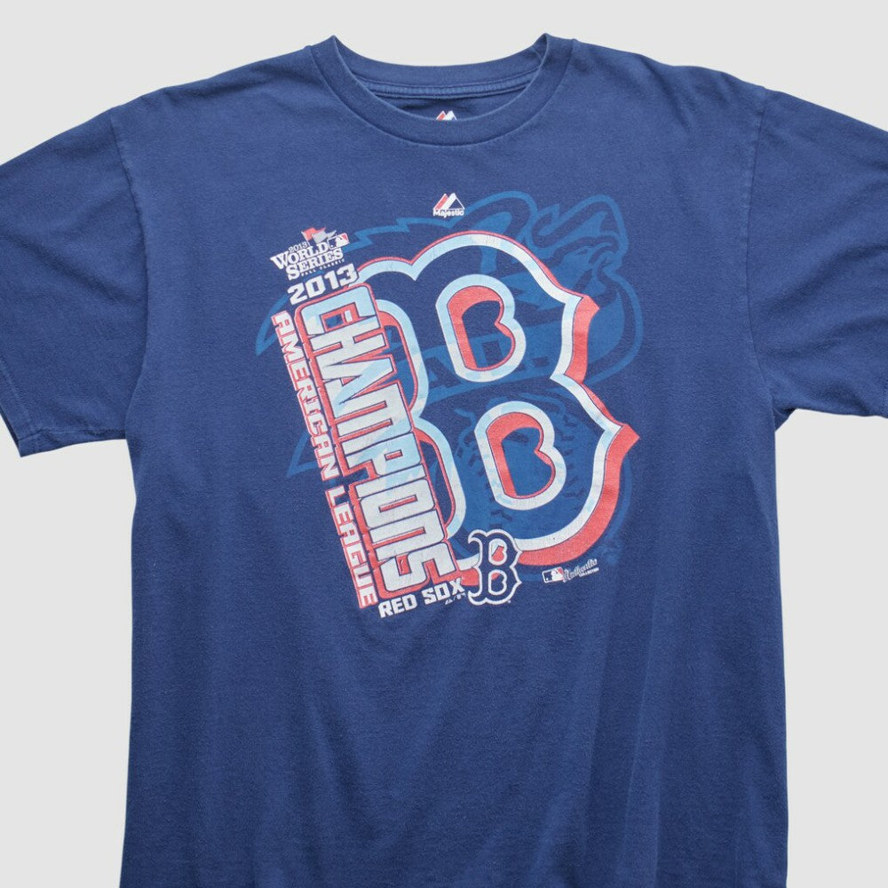 Boston Red Sox Majestic 2013 T-shirt - Navy - Vintage T-shirts
