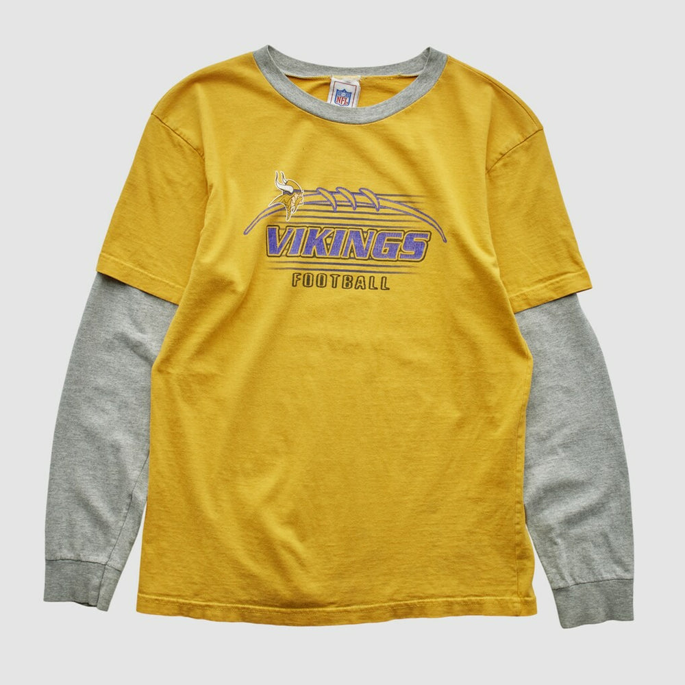 Minnesota Vikings NFL 2000s Long Sleeve T-shirt - Yellow T-shirts