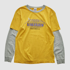 Minnesota Vikings NFL 2000s Long Sleeve T-shirt - Yellow T-shirts