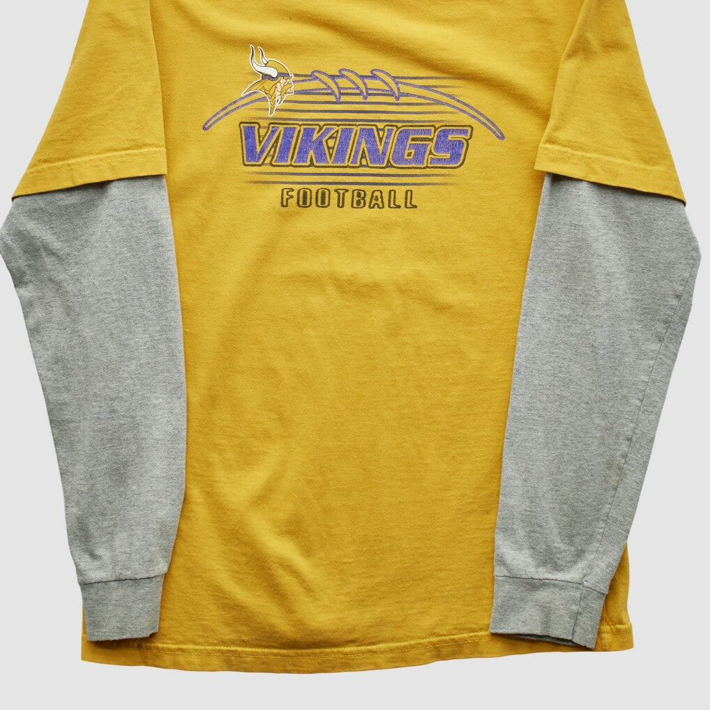 Minnesota Vikings NFL 2000s Long Sleeve T-shirt - Yellow T-shirts