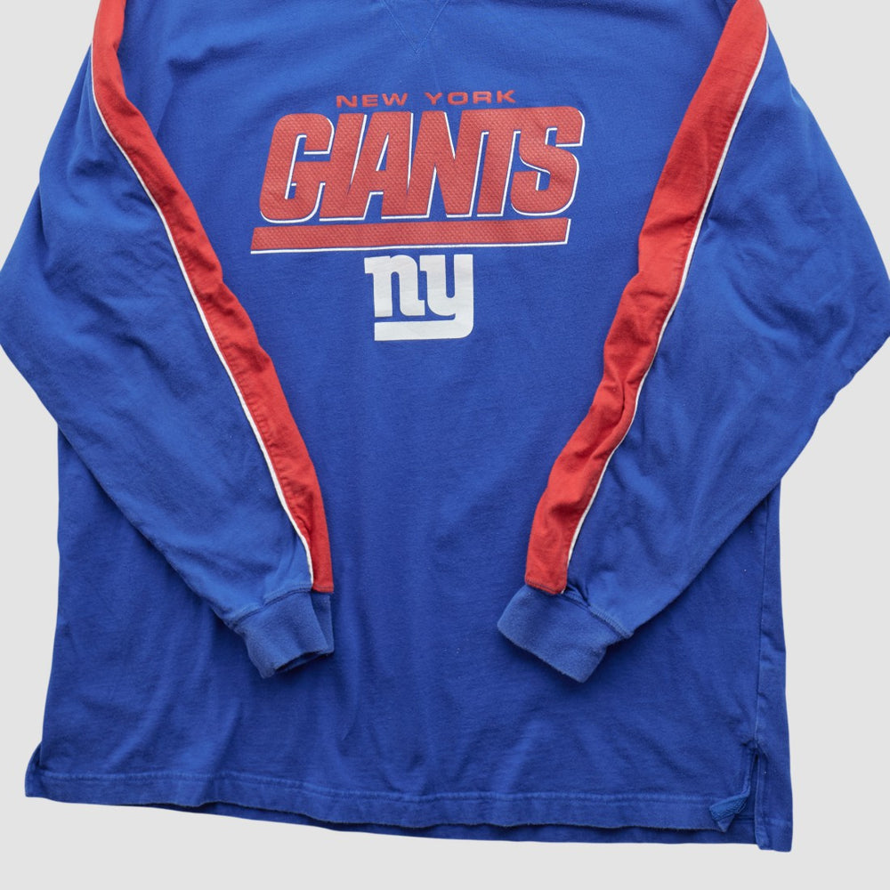New York Giants NFL 2000s Long Sleeve T-shirt - Blue T-shirts