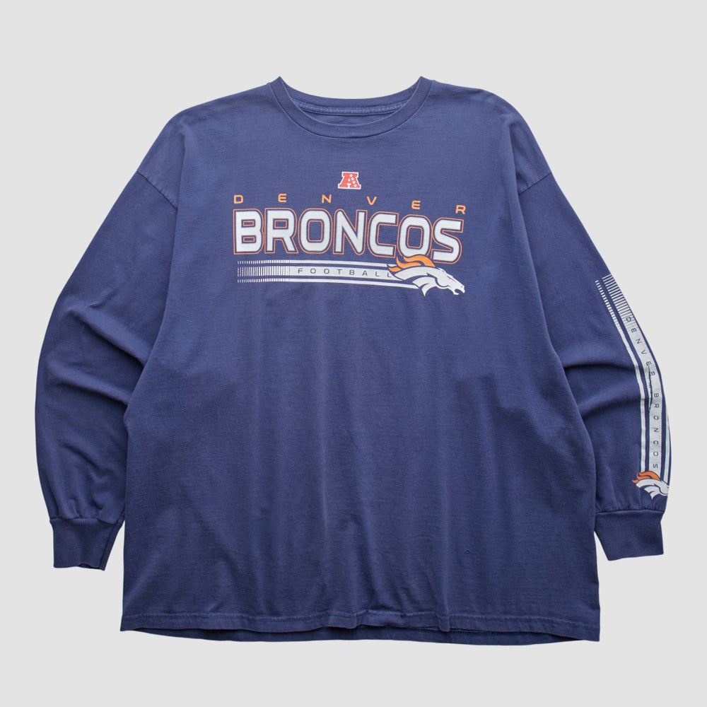 Denver Broncos NFL 2000s Long Sleeve T-shirt - Navy T-shirts