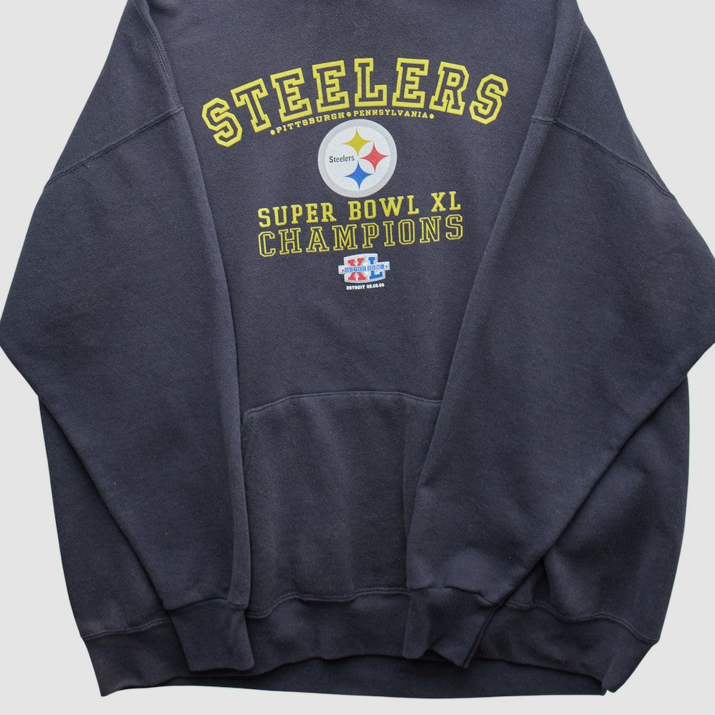 Pittsburgh Steelers 2006 Hooded Pullover Sweatshirt - Black Pullover