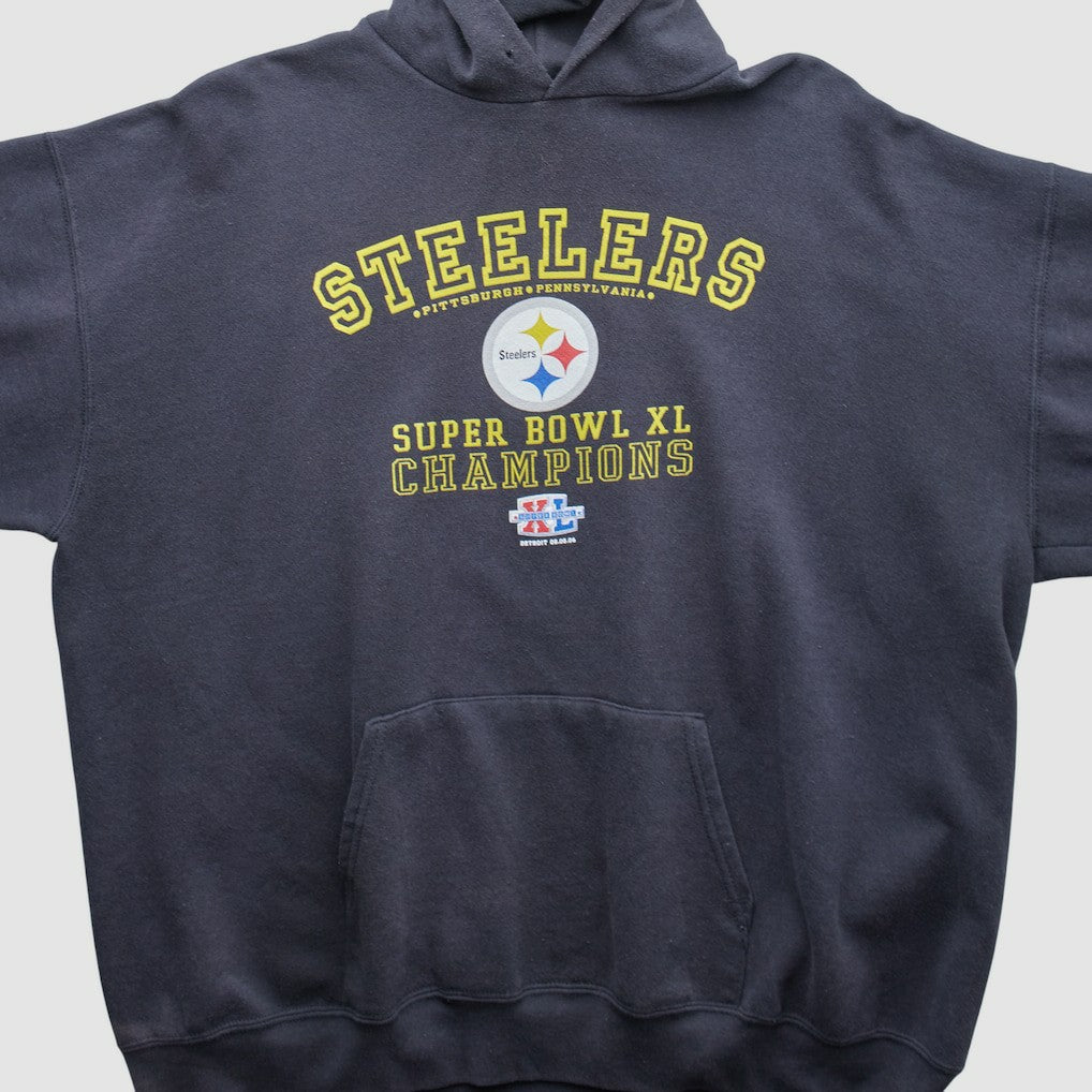 Pittsburgh Steelers 2006 Hooded Pullover Sweatshirt - Black Pullover