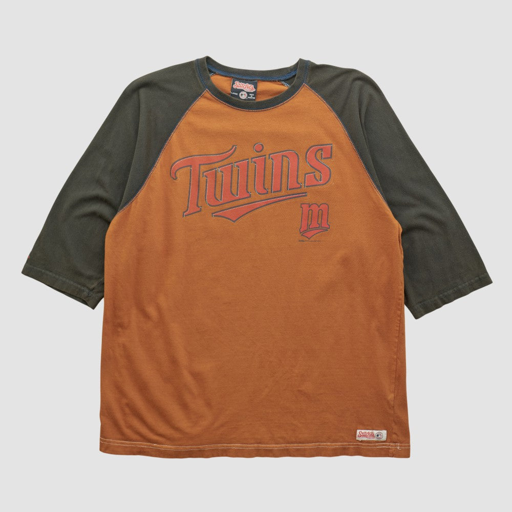 Minnesota Twins Stitches 2010s T-shirt - Clay - Vintage T-shirts