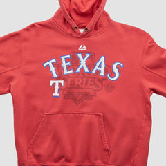 World Series Majestic 2010 Hooded Pullover Sweatshirt - Red - Vintage Pullover