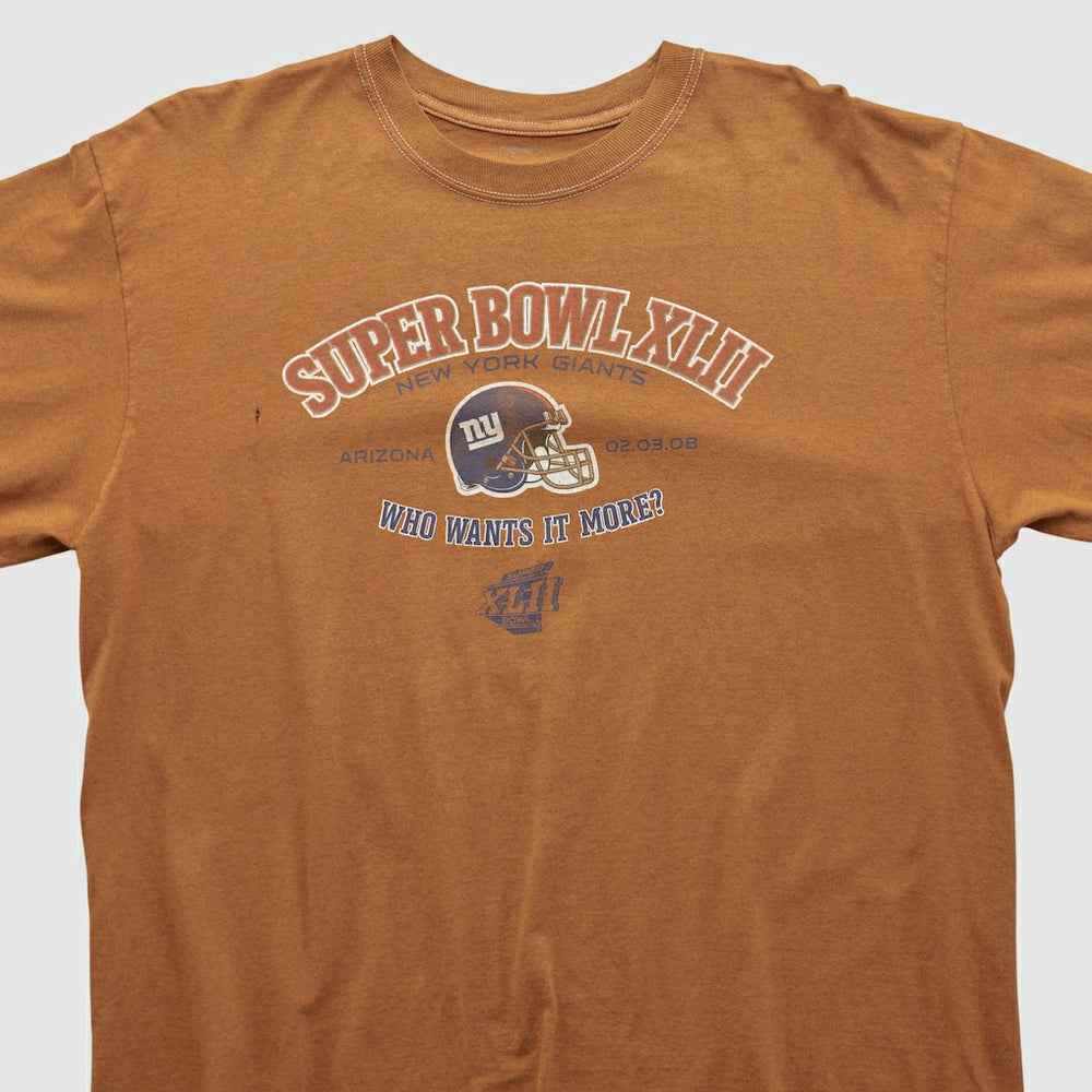 Super Bowl XLII 2008 Long Sleeve T-shirt - Clay T-shirts