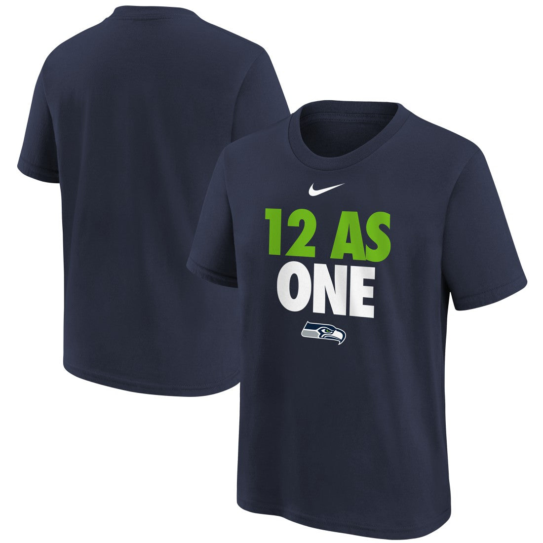 Seattle Seahawks Youth 12 As One T-Shirt - College Navy T-shirts
