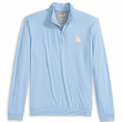 Los Angeles Dodgers johnnie-O 2026 Gold Collection Motion Quarter-Zip Pullover - Light Blue Pullover