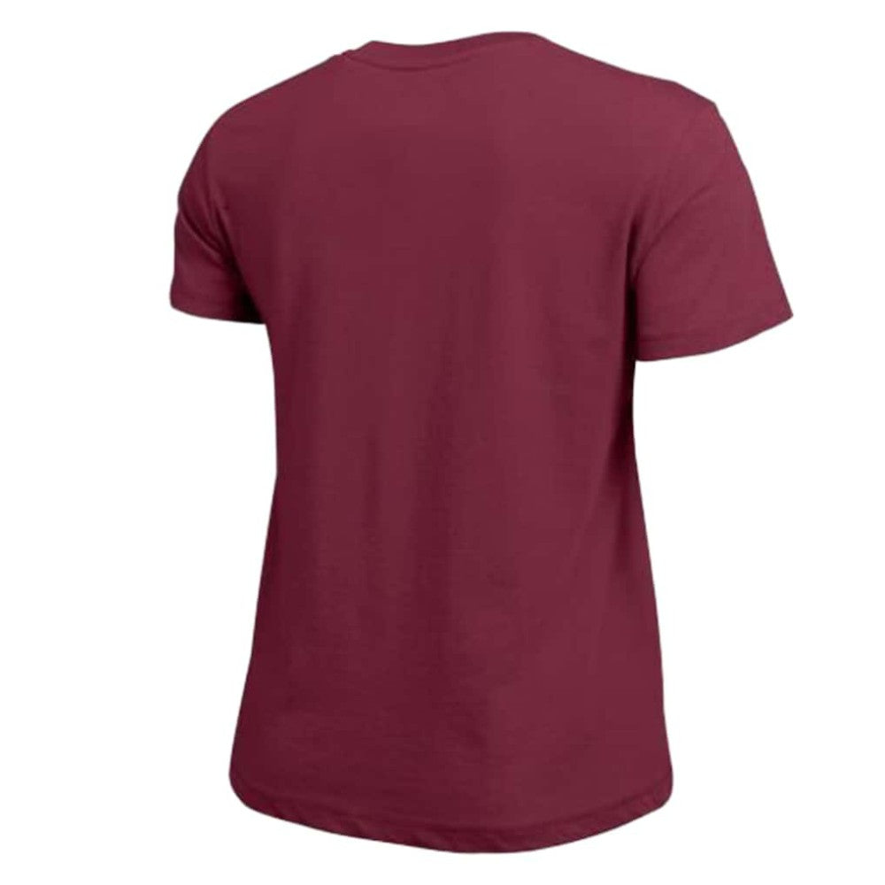 Colorado Avalanche Champion Women's Arch Mascot Logo T-Shirt - Burgundy | US 203898267