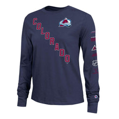 Colorado Avalanche Champion Women's 2-Hit Long Sleeve T-Shirt - Navy | US 203898329