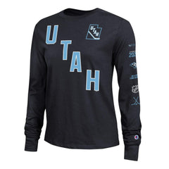 Utah Mammoth Champion Women's 2-Hit Long Sleeve T-Shirt - Black | US 203898334