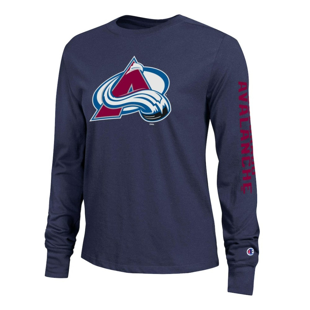 Colorado Avalanche Champion Women's 2-Hit Long Sleeve T-Shirt - Blue | US 203898341