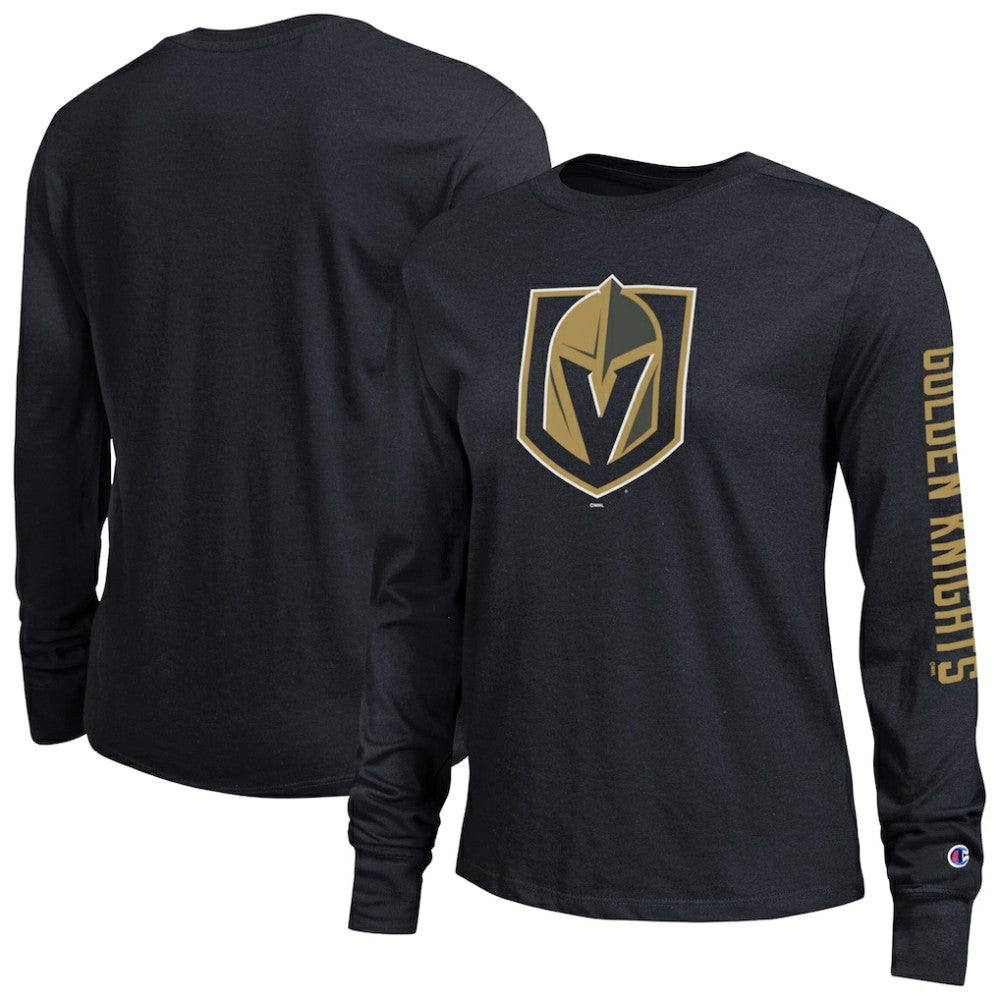 Vegas Golden Knights Champion Women's 2-Hit Long Sleeve T-Shirt - Black | US 203898348