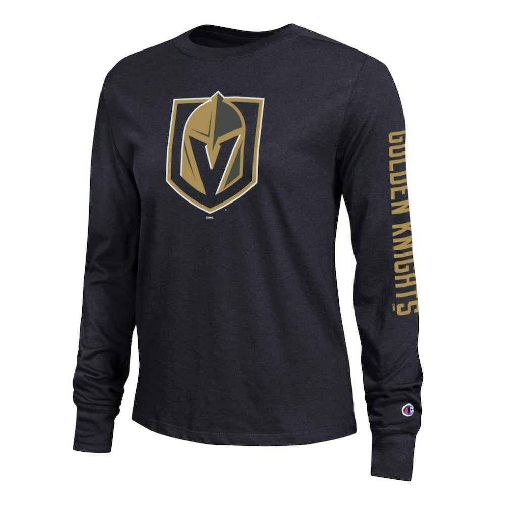 Vegas Golden Knights Champion Women's 2-Hit Long Sleeve T-Shirt - Black | US 203898348