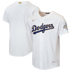 Los Angeles Dodgers Nike Youth 2026 Gold Collection Home Replica Jersey - White Jerseys