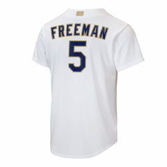 Freddie Freeman Los Angeles Dodgers Nike Youth 2026 Gold Collection Home Replica Jersey - White Jerseys