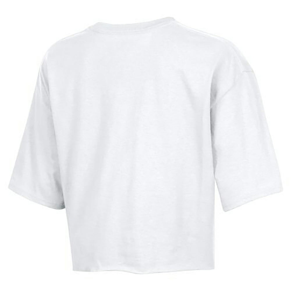 Dallas Cowboys Champion Women's Boyfriend Cropped T-Shirt - White T-shirts