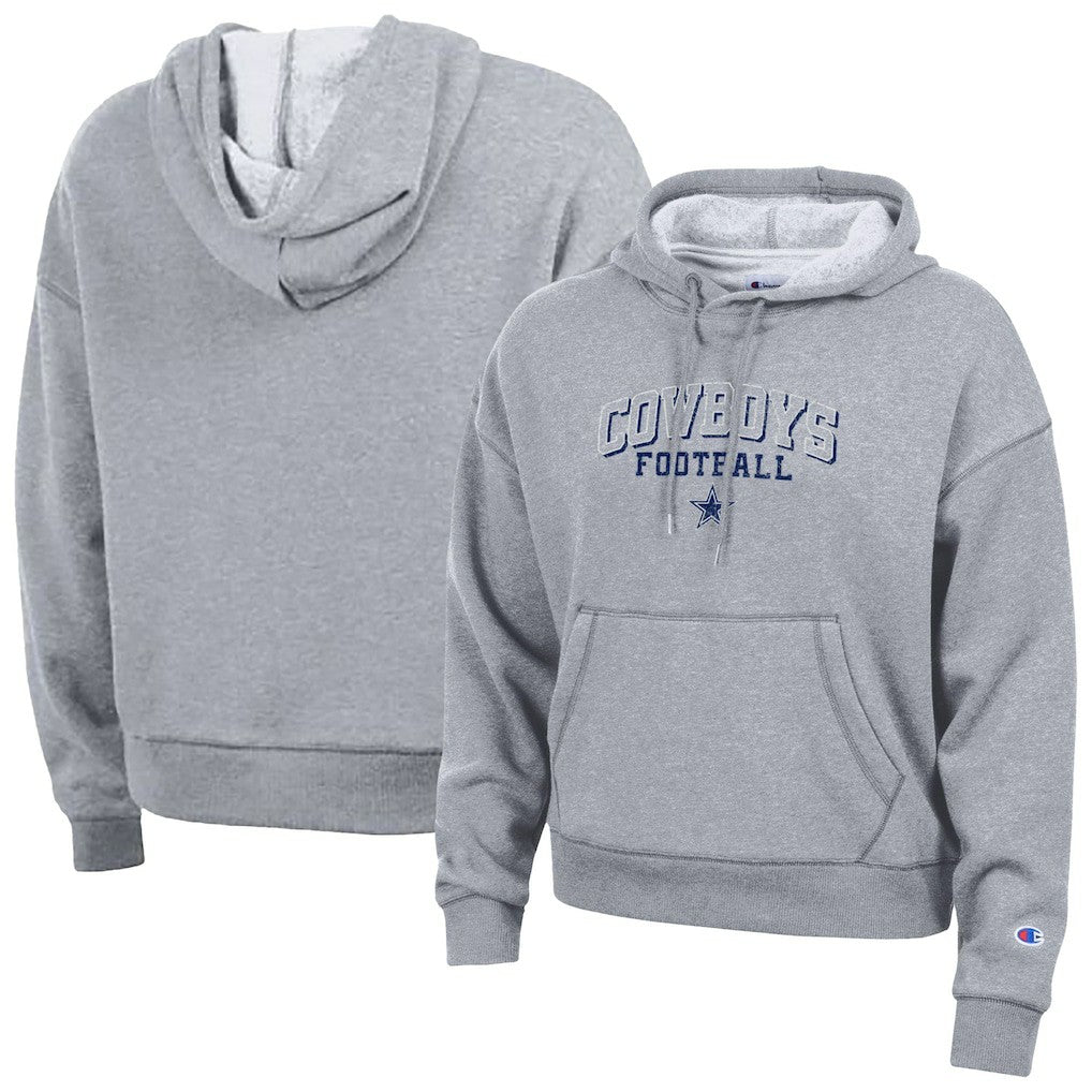 Dallas Cowboys Champion Women's Triumph Tri-Blend Hoodie - Heather Gray Hoodies