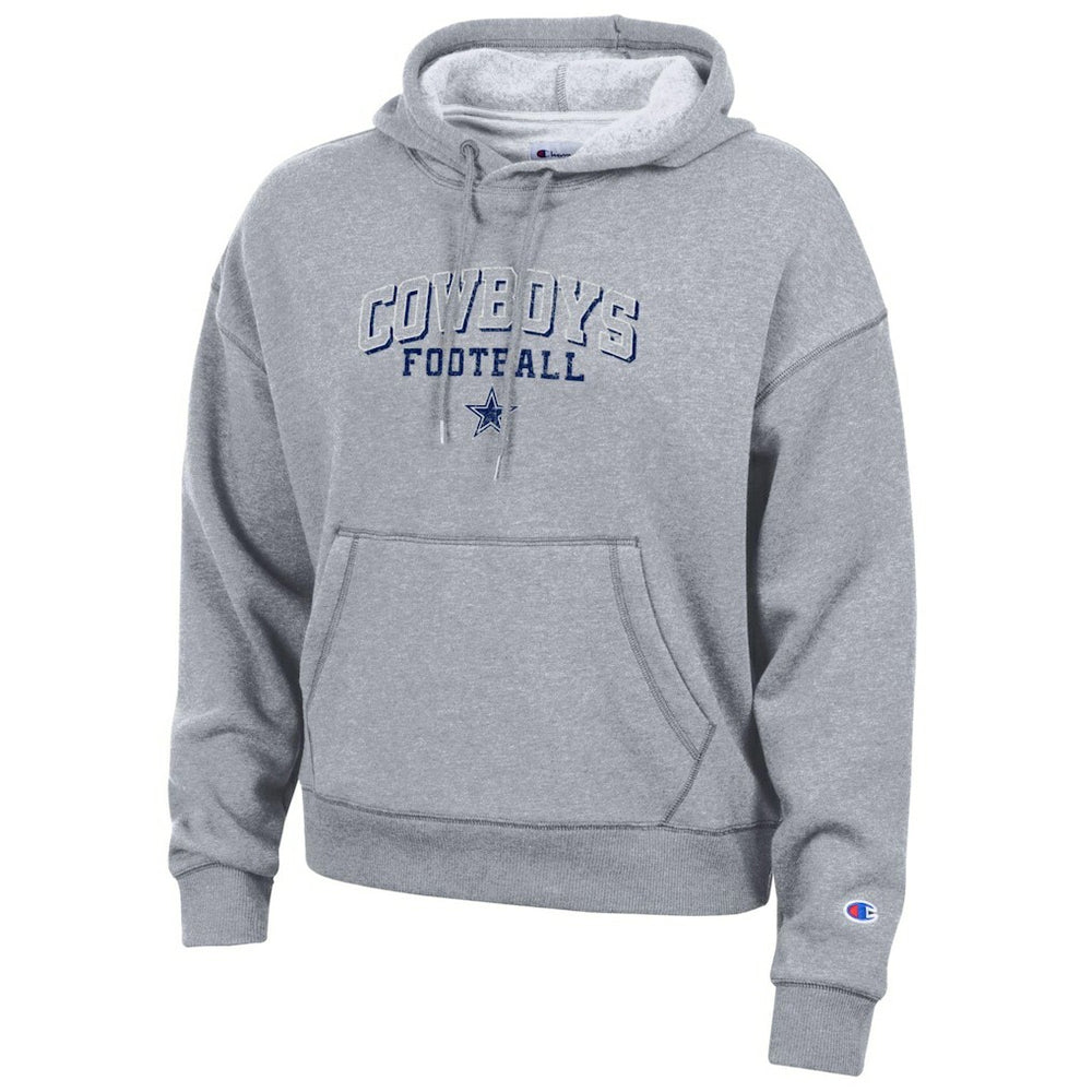 Dallas Cowboys Champion Women's Triumph Tri-Blend Hoodie - Heather Gray Hoodies