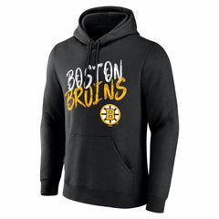 Boston Bruins Hustle Personalized Name & Number Hoodie - Black | US 203920982
