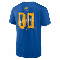 Buffalo Sabres Big & Tall Hustle Personalized Name & Number T-Shirt - Royal | US 203920985