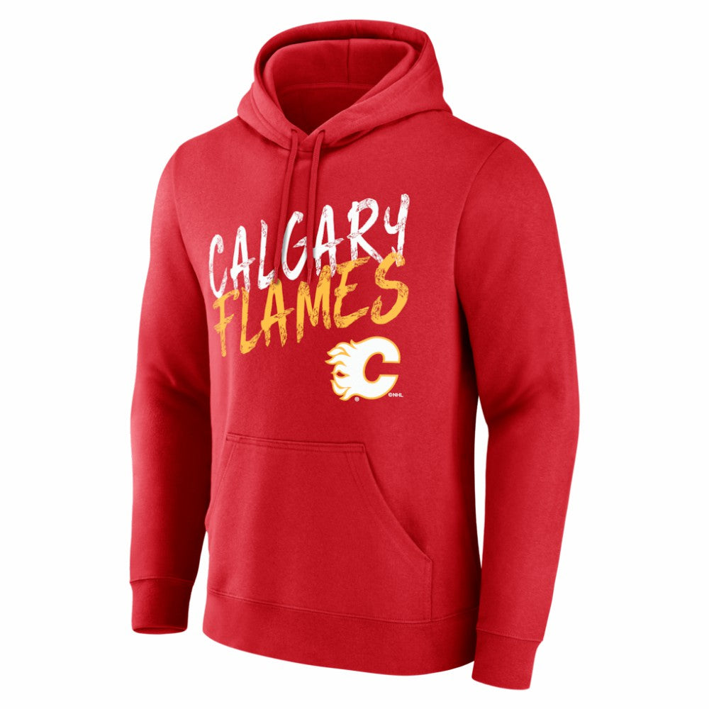 Calgary Flames Hustle Personalized Name & Number Hoodie - Red | US 203920991