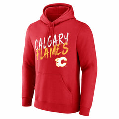 Calgary Flames Hustle Personalized Name & Number Hoodie - Red | US 203920991