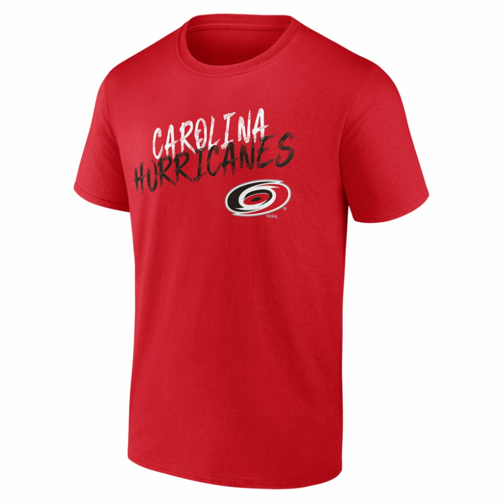 Carolina Hurricanes Hustle Personalized Name & Number T-Shirt - Red | US 203920998